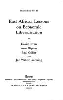 Cover of: East African lessons on economic liberalization