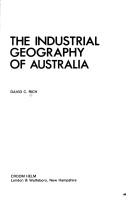 Cover of: The industrial geography of Australia