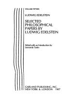 Cover of: Selected philosophical papers