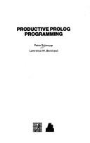 Cover of: Productive Prolog programming