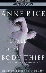 Cover of: Tale of the Body Thief (Anne Rice) by Anne Rice