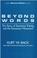 Cover of: Beyond words