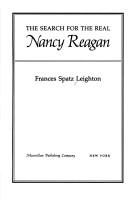Cover of: The search for the real Nancy Reagan