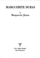 Cover of: Marguerite Duras by Marguerite Duras