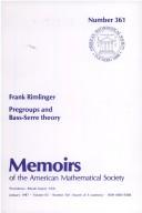 Cover of: Pregroups and Bass-Serre theory