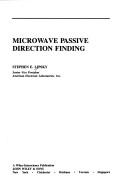 Microwave passive direction finding by Stephen E. Lipsky