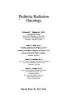 Cover of: Pediatric radiation oncology by Edward C. Halperin ... [et al.].