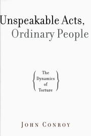 Cover of: Unspeakable Acts, Ordinary People | John Conroy