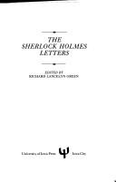 Cover of: The Sherlock Holmes letters by edited by Richard Lancelyn Green.