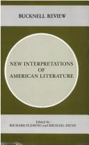 Cover of: New interpretations of American literature