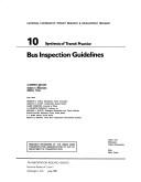 Cover of: Bus inspection guidelines