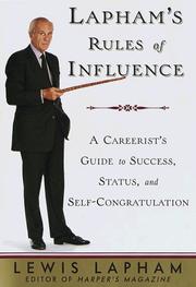 Cover of: Lapham's Rules of Influence by Lewis H. Lapham, Lewis H. Lapham