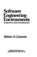 Cover of: Software engineering environments by Robert N. Charette
