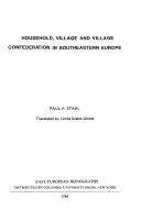 Cover of: Household, village, and village confederation in southeastern Europe | Paul H. Stahl
