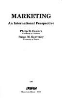 Cover of: Marketing: an international perspective