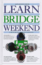 Cover of: Learn bridge in a weekend by Jonathan Davis