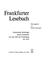 Cover of: Frankfurter Lesebuch