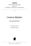 Cover of: Oswald von Wolkenstein by In Abbildung herausgegeben von Hans-Dieter Mück.