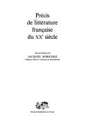 Cover of: Précis de littérature française du XXe siècle