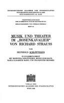 Cover of: Musik und Theater im "Rosenkavalier" von Richard Strauss by von Reinhold Schlötterer, in Zusammenarbeit mit Roswitha Schlötterer ... [et al.].