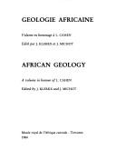 Cover of: Géologie africaine: volume en hommage à L. Cahen
