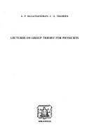 Cover of: Lectures on group theory for physicists