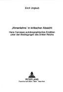 Cover of: "Ahnenlehre" in kritischer Absicht by Erich Unglaub