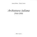 Cover of: Architettura italiana: 1944-1984