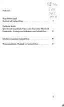 Cover of: Sprache und menschliche Natur in der klassischen moralistik Frankreichs: Vortrag zum Gedächtnis von Gerhard Hess