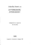 Cover of: Letterkundig intermezzo by Marcellus Emants