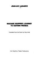 Cover of: Madame Knipper's journey to Eastern Prussia