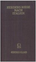 Cover of: Herders Reise nach Italien by Johann Gottfried Herder