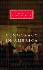 Cover of: Democracy in America (Everyman's Library (Cloth)) by 