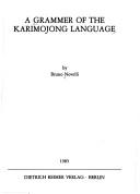 Cover of: A grammar of the Karimojong language