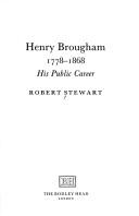 Cover of: Henry Brougham, 1778-1868: his public career