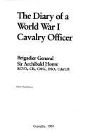 Cover of: The diary of a World War I cavalry officer