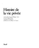 Cover of: Histoire de la vie privée, t. 5: De la Première Guerre mondiale à nos jours