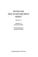 Cover of: Inventar des Stadtarchivs Soest