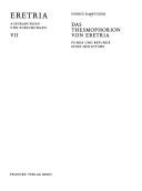 Cover of: Das Thesmophorion von Eretria by Ingrid R. Metzger