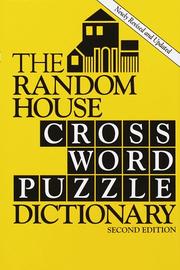 Cover of: Random House Crossword Puzzle Dictionary, 2 Ed.