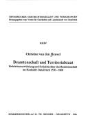 Cover of: Beamtenschaft und Territorialstaat by Christine van den Heuvel