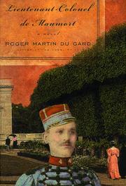 Cover of: Lieutenant-colonel de Maumort