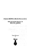 Cover of: Falsa crónica de Juana la Loca