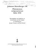 Cover of: Phimostomus scripturariorum Köln 1532