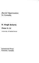 Cover of: Racial oppression in Canada