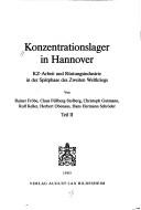 Cover of: Konzentrationslager in Hannover by von Rainer Fröbe ... [et al.].