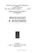 Cover of: Boccaccio e dintorni.