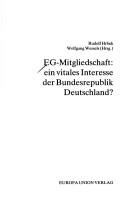 Cover of: EG-Mitgliedschaft, ein vitales Interesse der Bundesrepublik Deutschland?