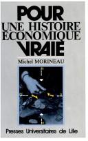 Cover of: Pour une histoire économique vraie