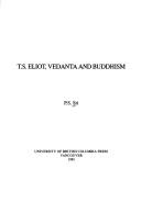 Cover of: T.S. Eliot, Vedanta, and Buddhism | P. S. Sri